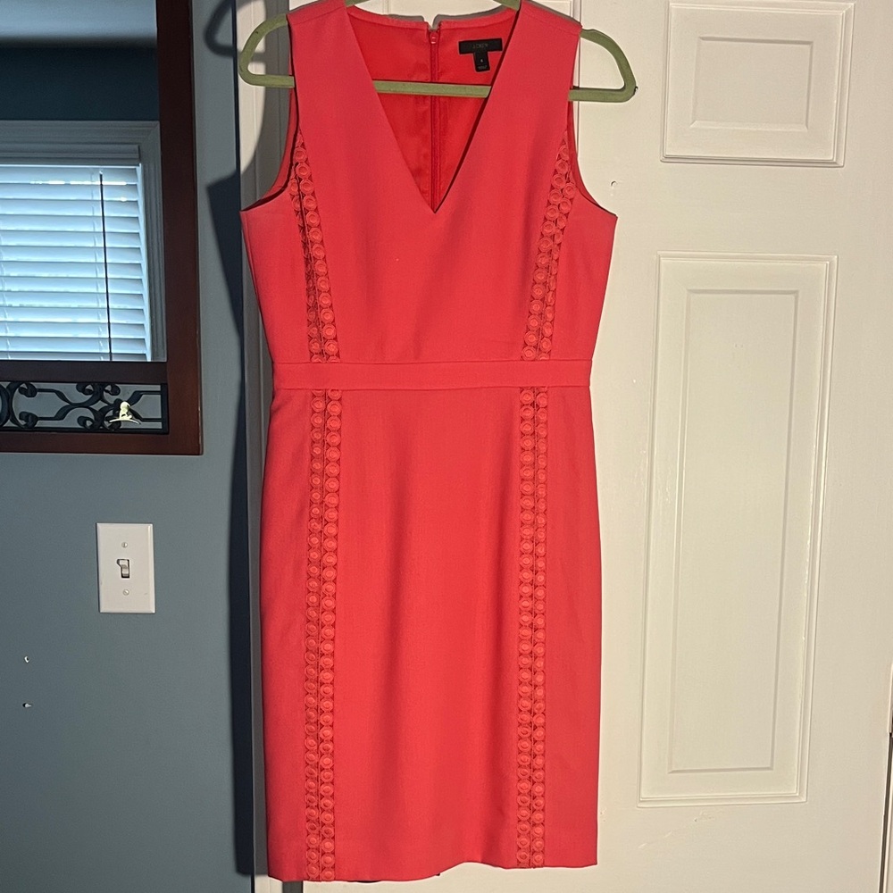 J. Crew Vibrant Pink Mini Dress